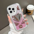 Case Hp Untuk iPhone 16 Pro Kesing Phone Mirror Indah Casing Ponsel Cermin KupuKupu Softcase Soft Silikon Sofcase Cassing Hardcase Cesing Kasing Chasing 5249 Tahan Jatuh