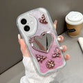 Case Hp Untuk iPhone 16 Kesing Phone Mirror Indah Casing Ponsel Cermin KupuKupu Softcase Soft Silikon Sofcase Cassing Hardcase Cesing Kasing Chasing 5249 Tahan Jatuh