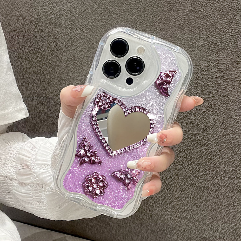 Case Hp Untuk Realme Note 60 Narzo N61 Kesing Phone Mirror Indah Casing Ponsel Cermin KupuKupu Softcase Soft Silikon Sofcase Cassing Hardcase Cesing Kasing Chasing 5249 Tahan Jatuh