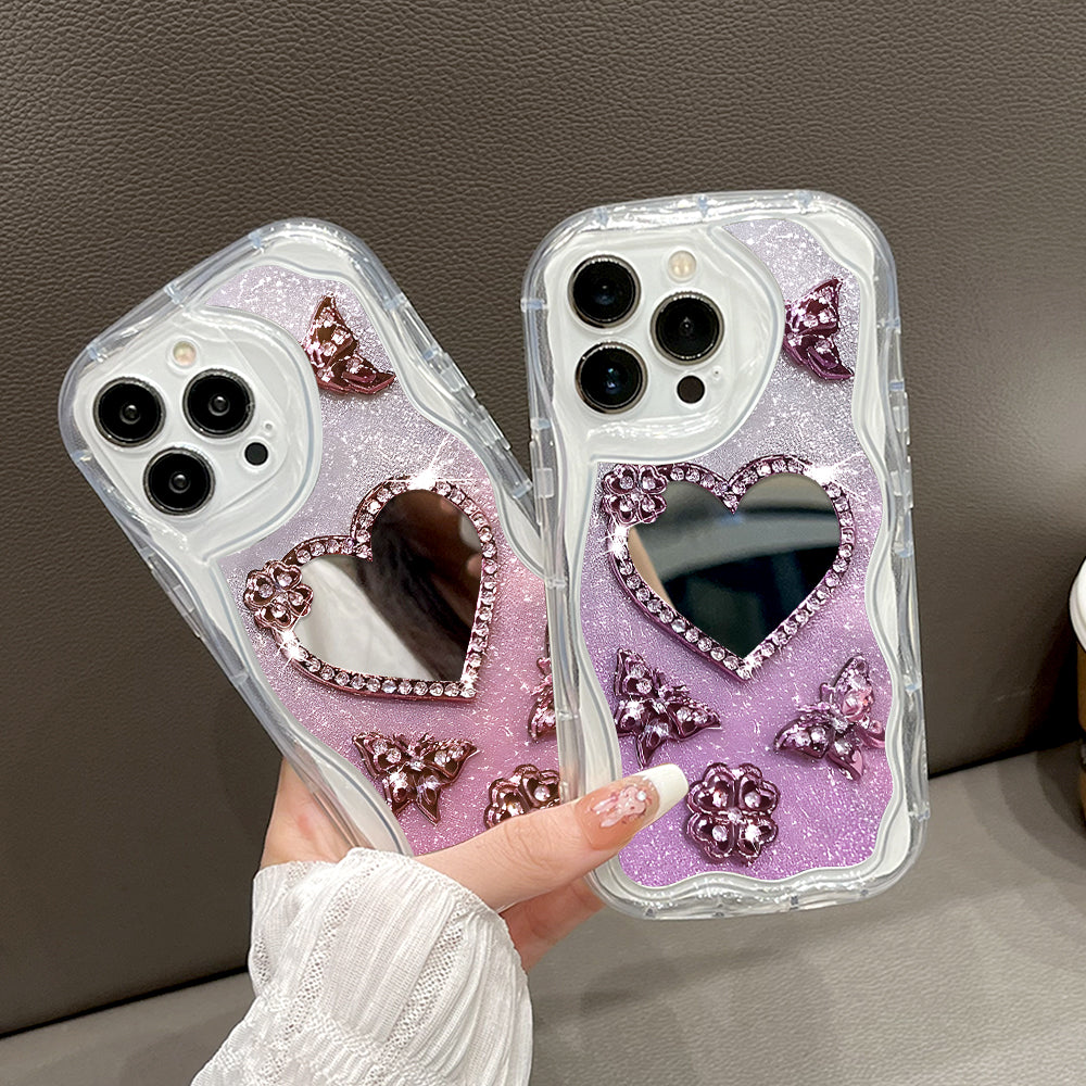 Case Hp Untuk Realme Note 60 Narzo N61 Kesing Phone Mirror Indah Casing Ponsel Cermin KupuKupu Softcase Soft Silikon Sofcase Cassing Hardcase Cesing Kasing Chasing 5249 Tahan Jatuh