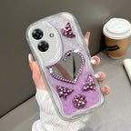 Case Hp Untuk Realme Note 60 Narzo N61 Kesing Phone Mirror Indah Casing Ponsel Cermin KupuKupu Softcase Soft Silikon Sofcase Cassing Hardcase Cesing Kasing Chasing 5249 Tahan Jatuh