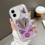 Case Hp Untuk iPhone 16 Kesing Phone Mirror Indah Casing Ponsel Cermin KupuKupu Softcase Soft Silikon Sofcase Cassing Hardcase Cesing Kasing Chasing 5249 Tahan Jatuh