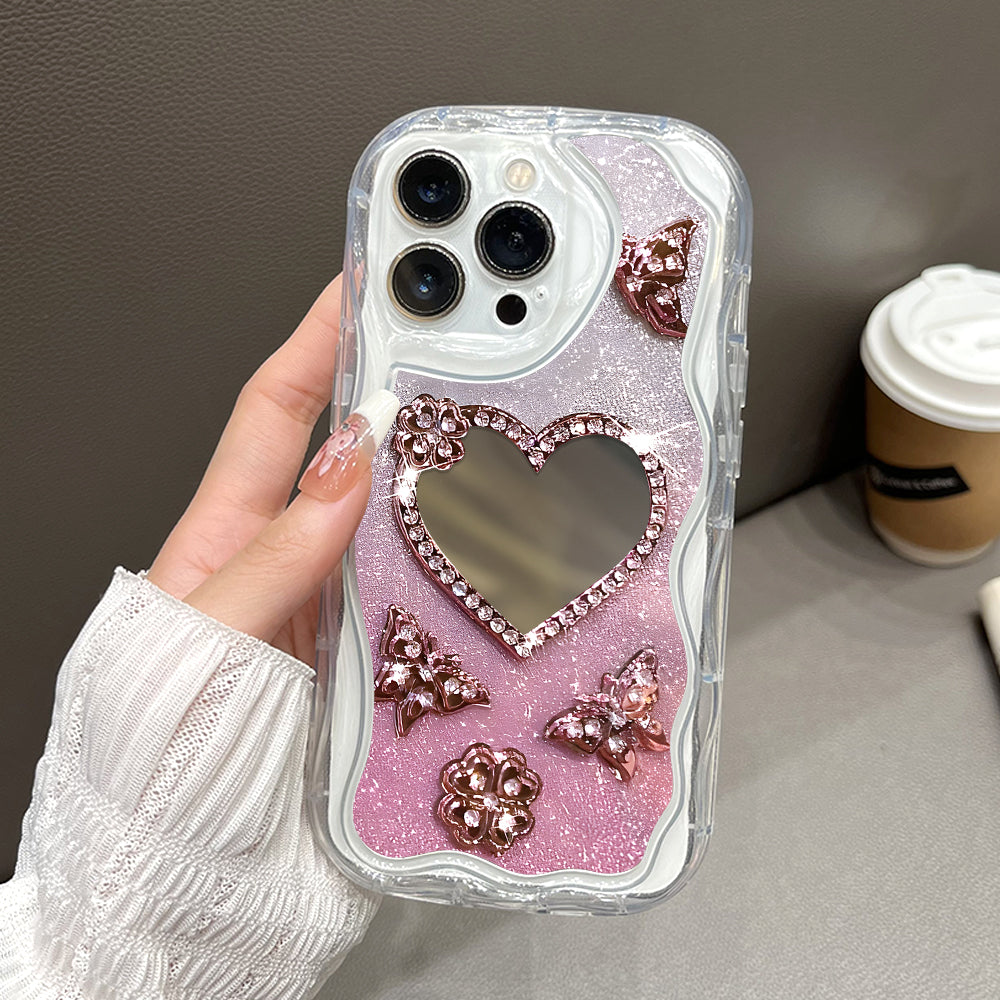 Case Hp Untuk Realme Note 60 Narzo N61 Kesing Phone Mirror Indah Casing Ponsel Cermin KupuKupu Softcase Soft Silikon Sofcase Cassing Hardcase Cesing Kasing Chasing 5249 Tahan Jatuh