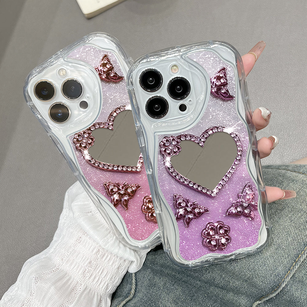 Case Hp Untuk Realme Note 60 Narzo N61 Kesing Phone Mirror Indah Casing Ponsel Cermin KupuKupu Softcase Soft Silikon Sofcase Cassing Hardcase Cesing Kasing Chasing 5249 Tahan Jatuh